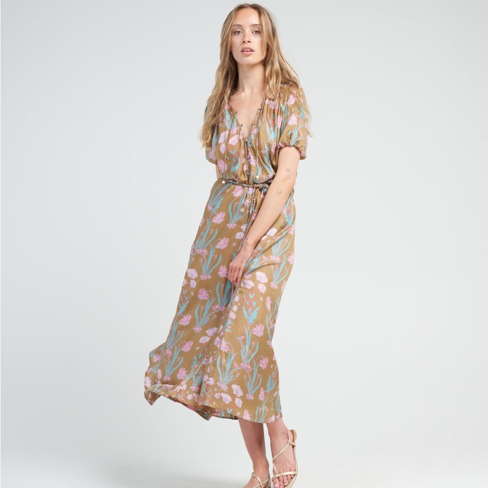 Hannah Artwear Alina Silk Floral Maxi Dress